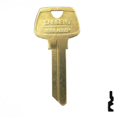 Uncut Key Blank | Sargent | 01007RL Residential-Commercial Key Ilco