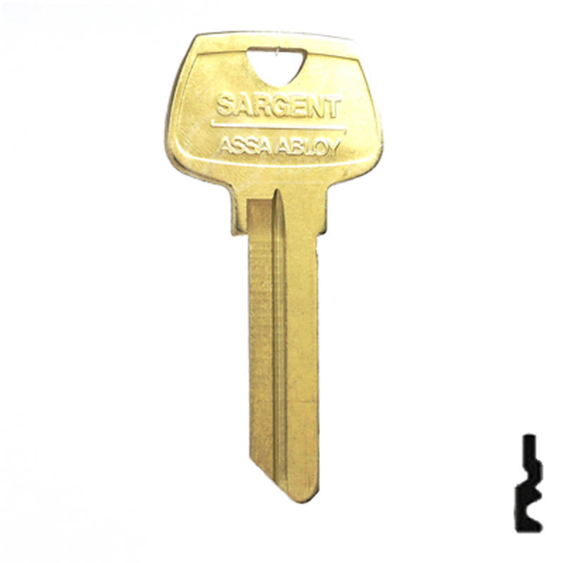 Uncut Key Blank | Sargent | 01007RL Residential-Commercial Key Ilco