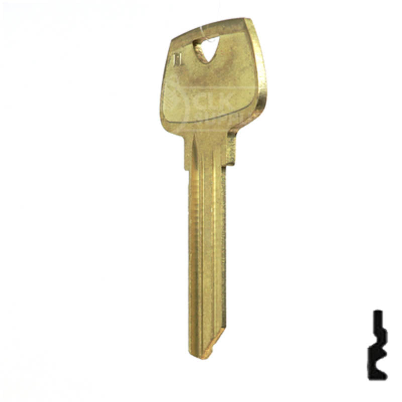 Uncut Key Blank | Sargent | 01007RL Residential-Commercial Key Ilco