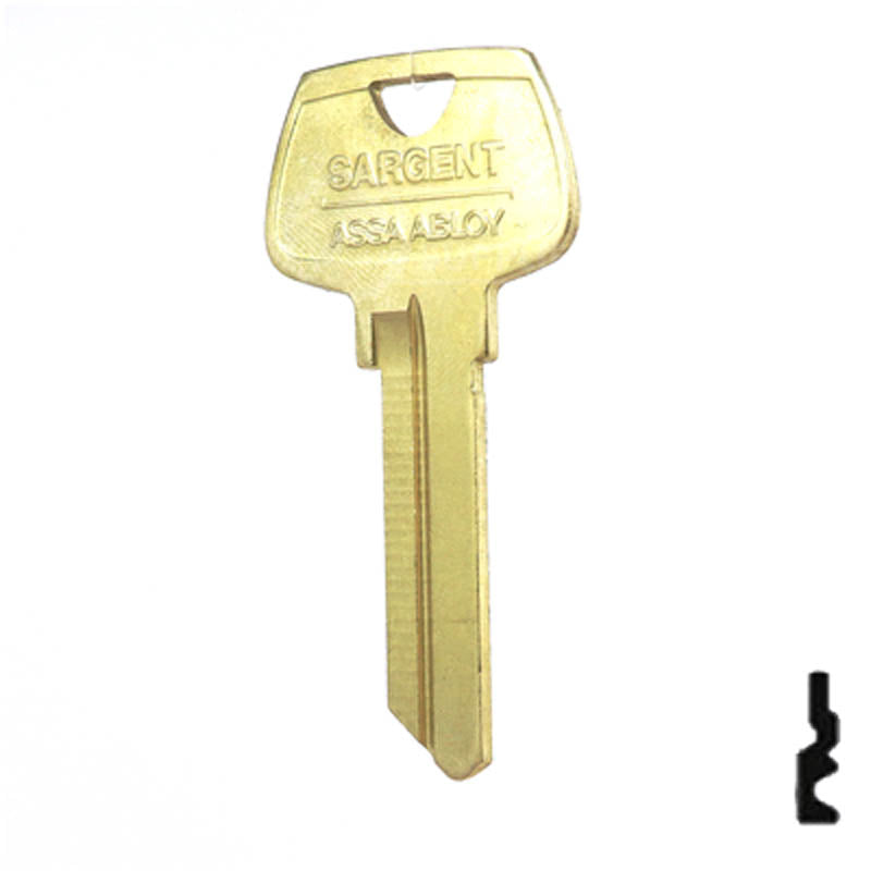 Uncut Key Blank | Sargent | 01007RL Residential-Commercial Key Ilco