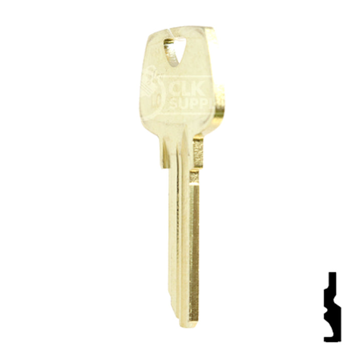 Uncut Key Blank | Sargent | 1007LC Residential-Commercial Key Ilco