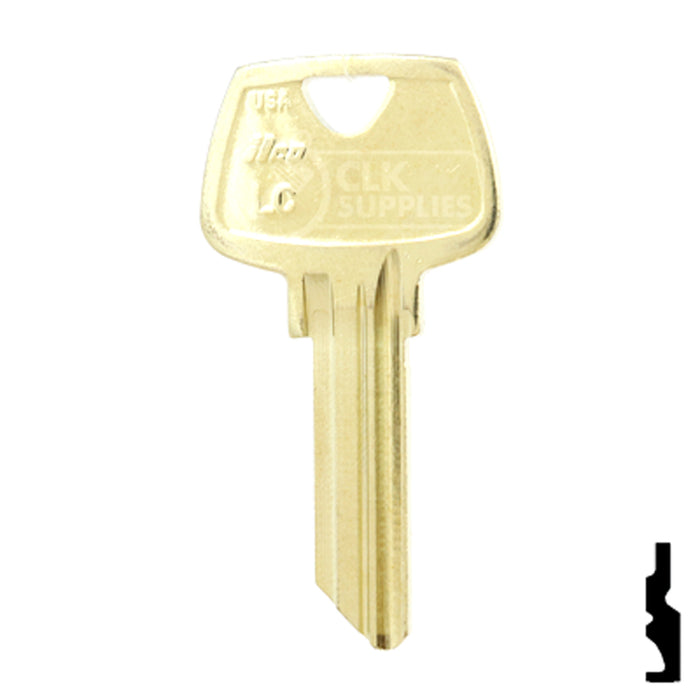 Uncut Key Blank | Sargent | 1007LC Residential-Commercial Key Ilco