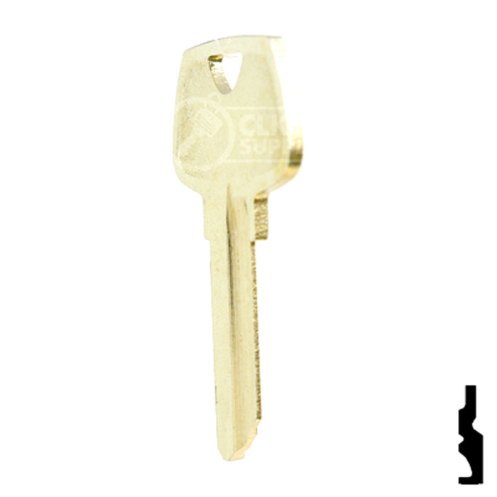 Uncut Key Blank | Sargent | 1007LC Residential-Commercial Key Ilco