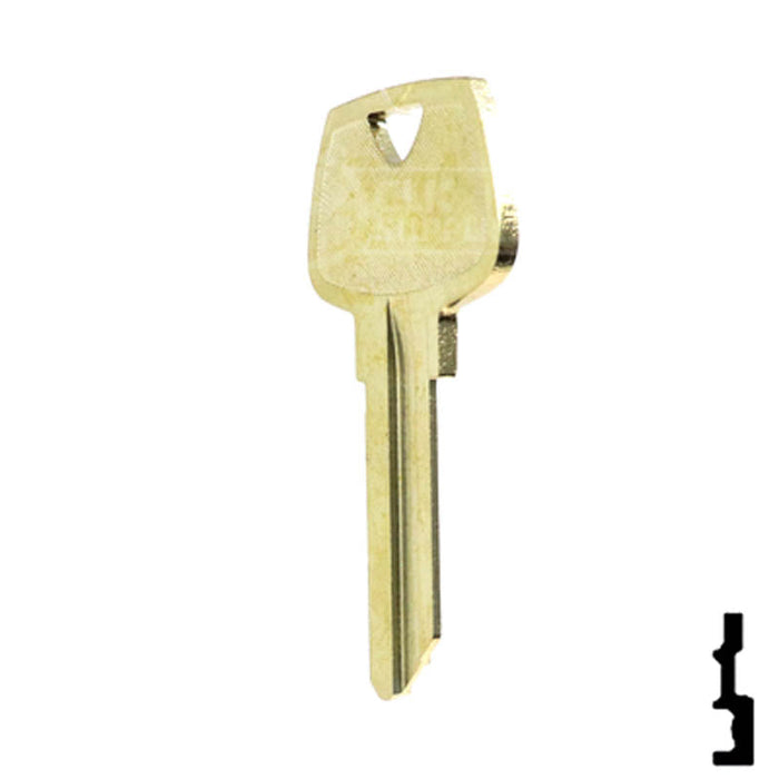 Uncut Key Blank | Sargent | 1007LDH Residential-Commercial Key Ilco