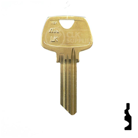 Uncut Key Blank | Sargent | 1007LK Residential-Commercial Key Ilco