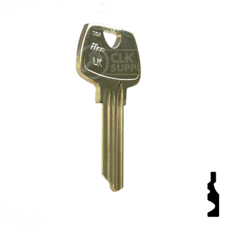 Uncut Key Blank | Sargent | 1007LK Residential-Commercial Key Ilco