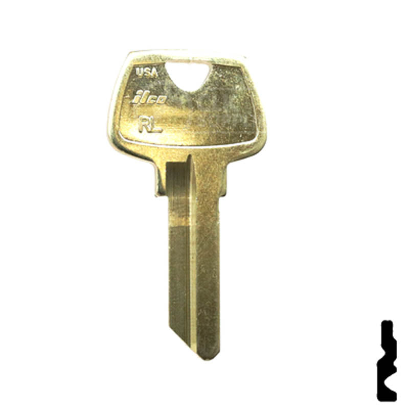 Uncut Key Blank | Sargent | 1007RL Residential-Commercial Key Ilco