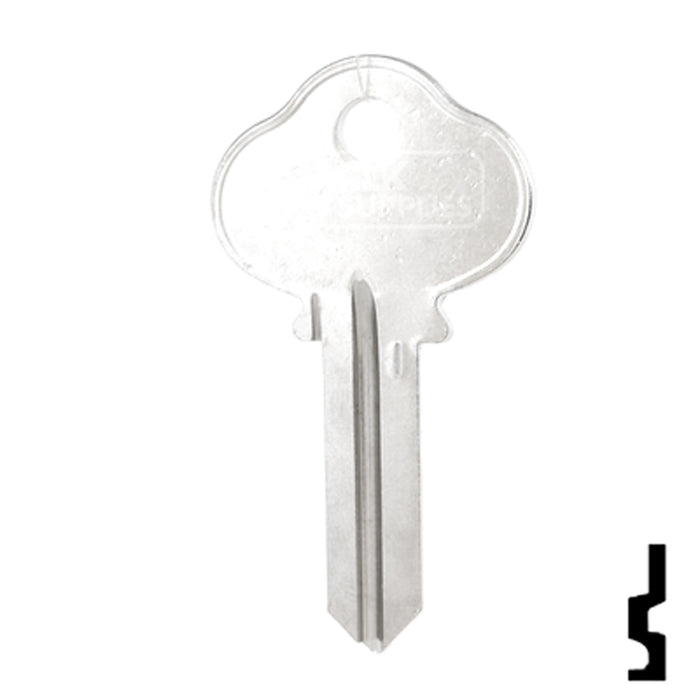 Uncut Key Blank | Sargent | 1009-S1 Residential-Commercial Key Ilco