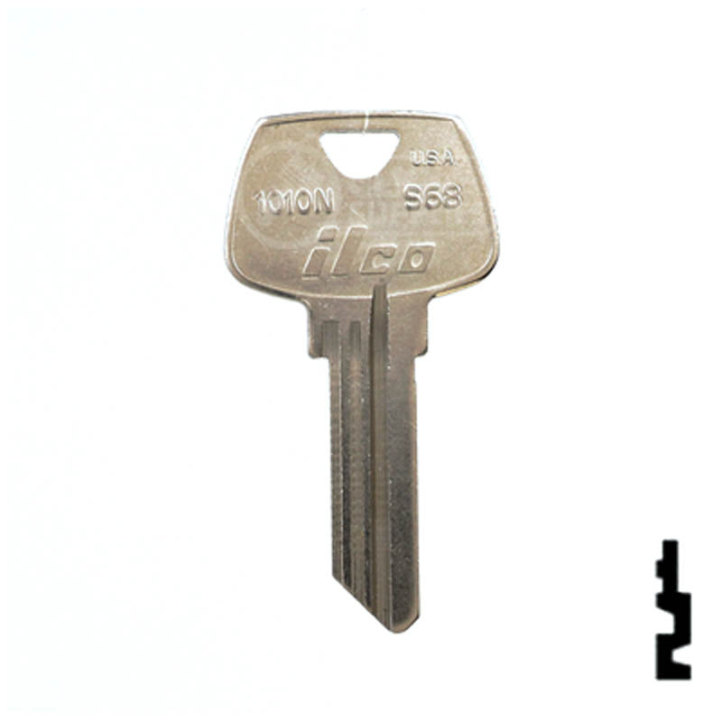 Uncut Key Blank | Sargent | 1010N, S68 Residential-Commercial Key Ilco