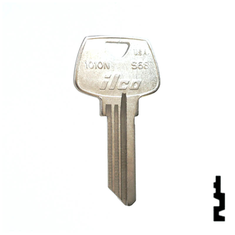 Uncut Key Blank | Sargent | 1010N, S68 Residential-Commercial Key Ilco