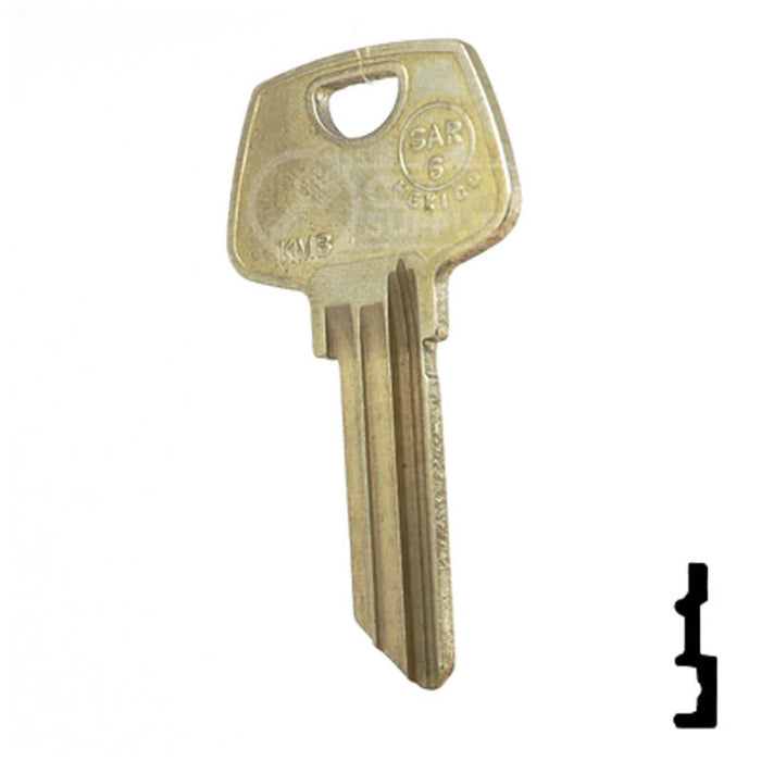 Uncut Key Blank | Sargent | N1007KMB Residential-Commercial Key JMA USA