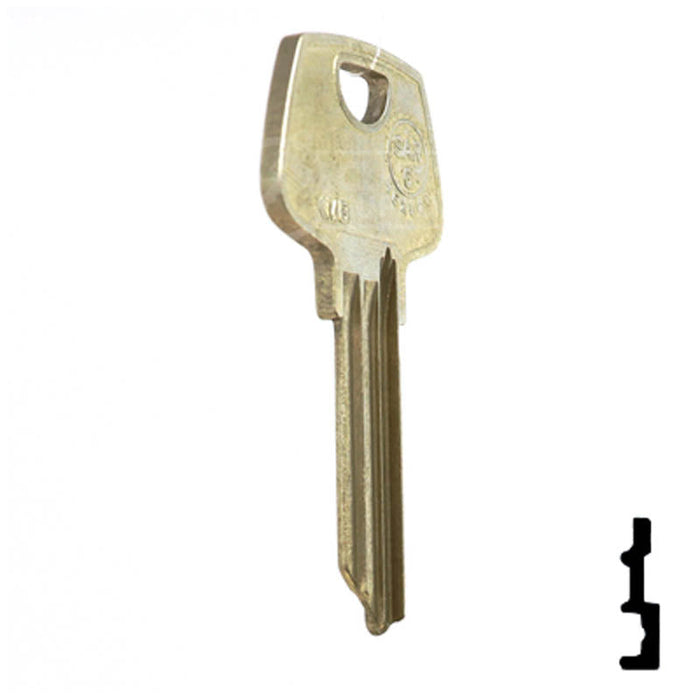 Uncut Key Blank | Sargent | N1007KMB Residential-Commercial Key JMA USA