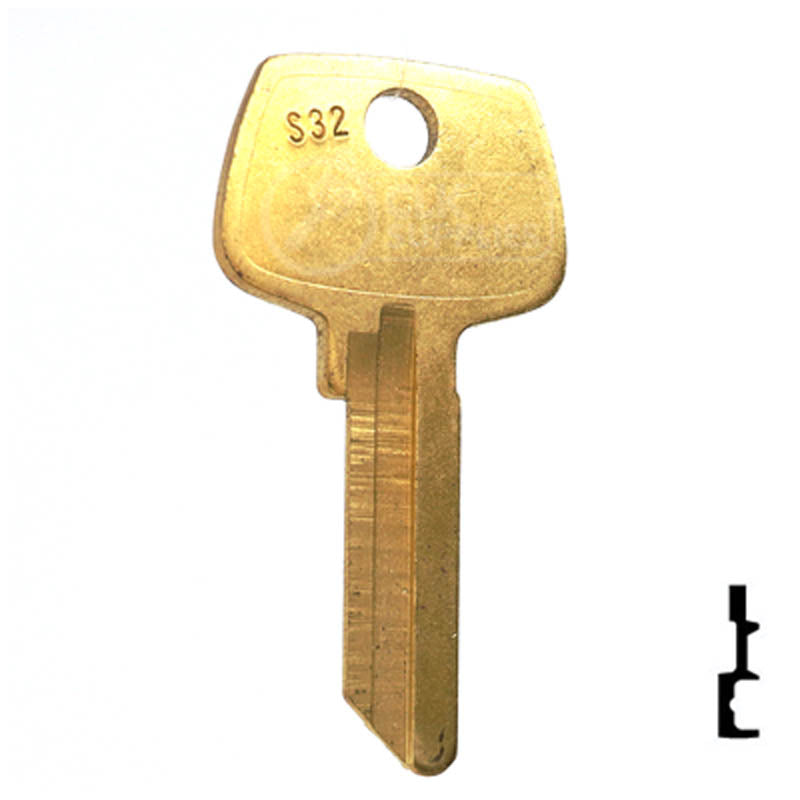 Uncut Key Blank | Sargent | N1007RMB Residential-Commercial Key JMA USA