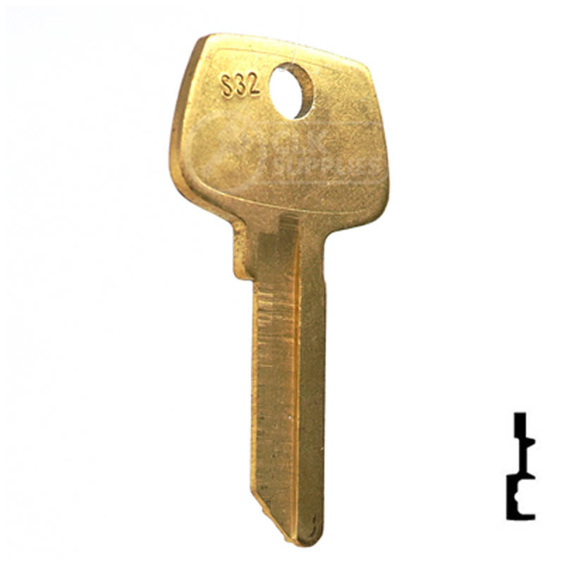 Uncut Key Blank | Sargent | N1007RMB Residential-Commercial Key JMA USA