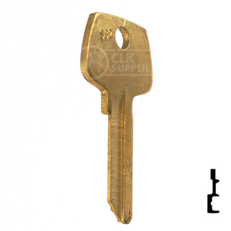Uncut Key Blank | Sargent | N1007RMB Residential-Commercial Key JMA USA