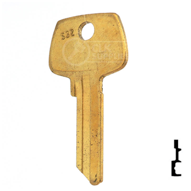 Uncut Key Blank | Sargent | N1007RMB Residential-Commercial Key JMA USA