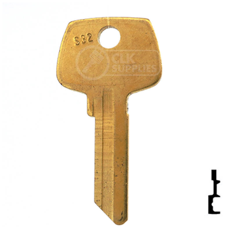 Uncut Key Blank | Sargent | N1007RMB Residential-Commercial Key JMA USA