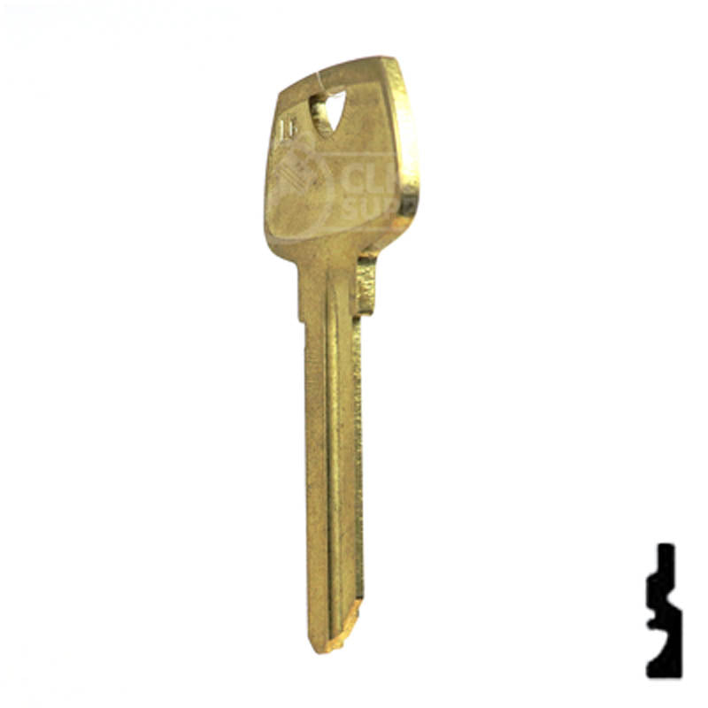 Uncut Key Blank | Sargent | O1007LG Residential-Commercial Key Ilco