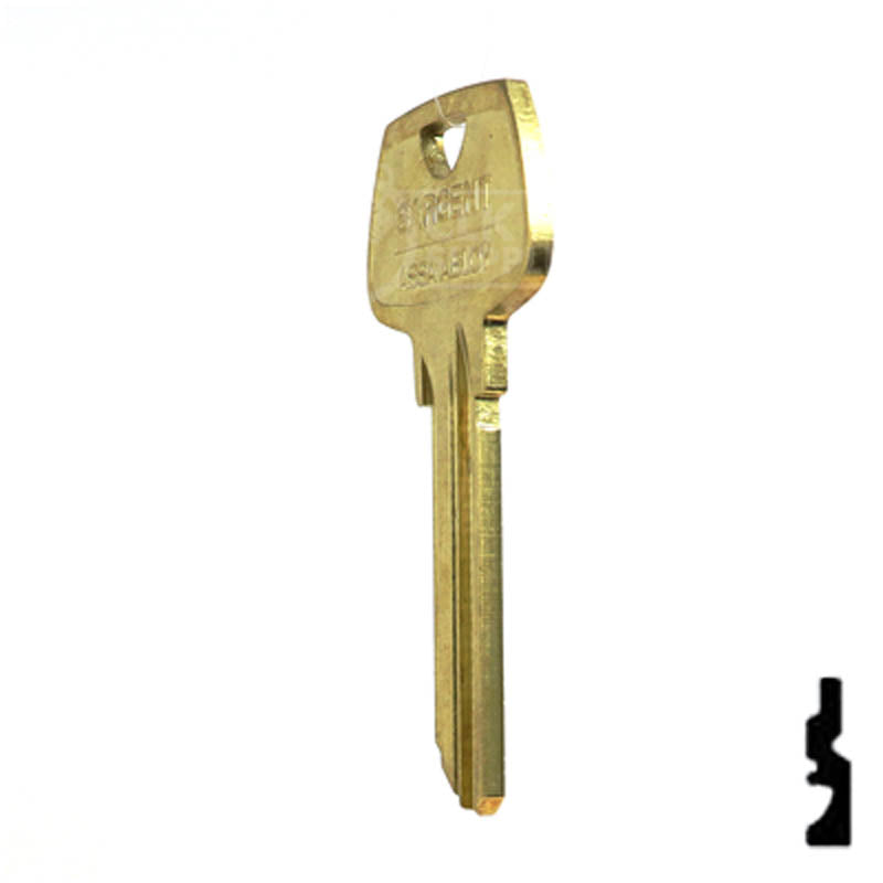 Uncut Key Blank | Sargent | O1007LG Residential-Commercial Key Ilco