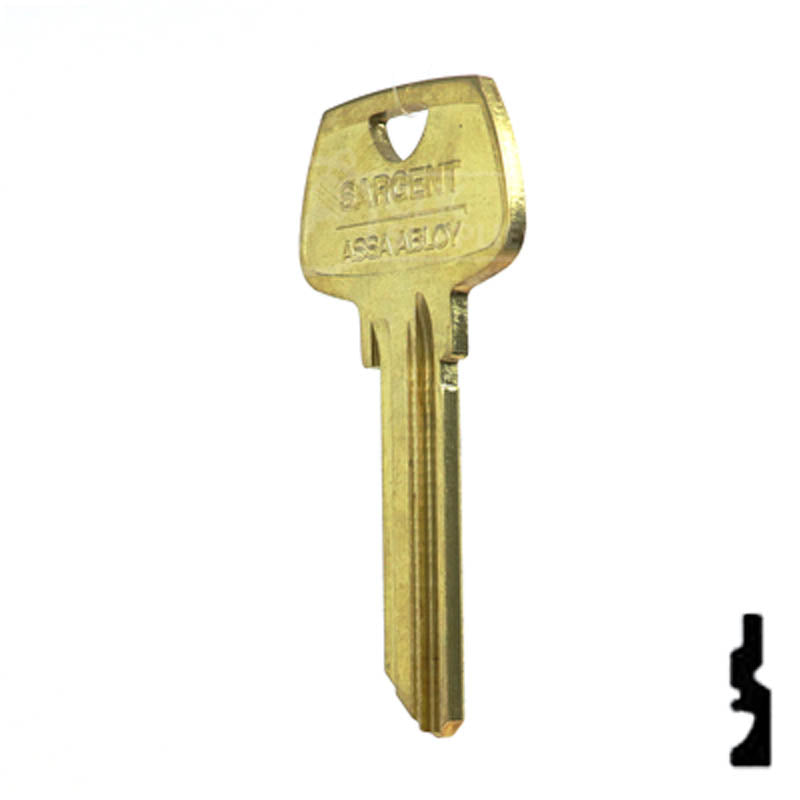 Uncut Key Blank | Sargent | O1007LG Residential-Commercial Key Ilco