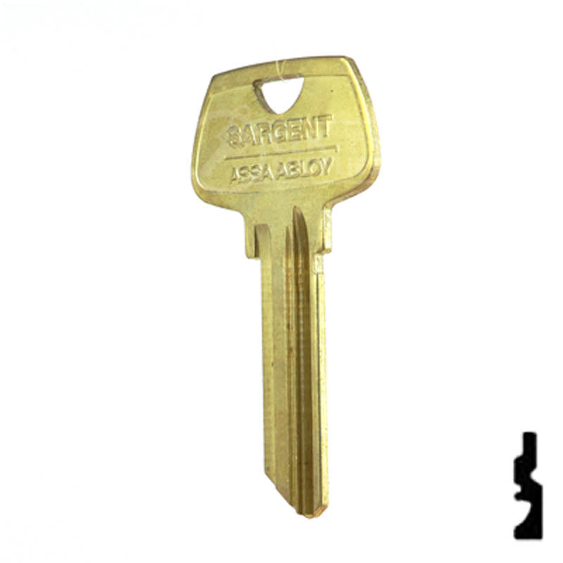 Uncut Key Blank | Sargent | O1007LG Residential-Commercial Key Ilco