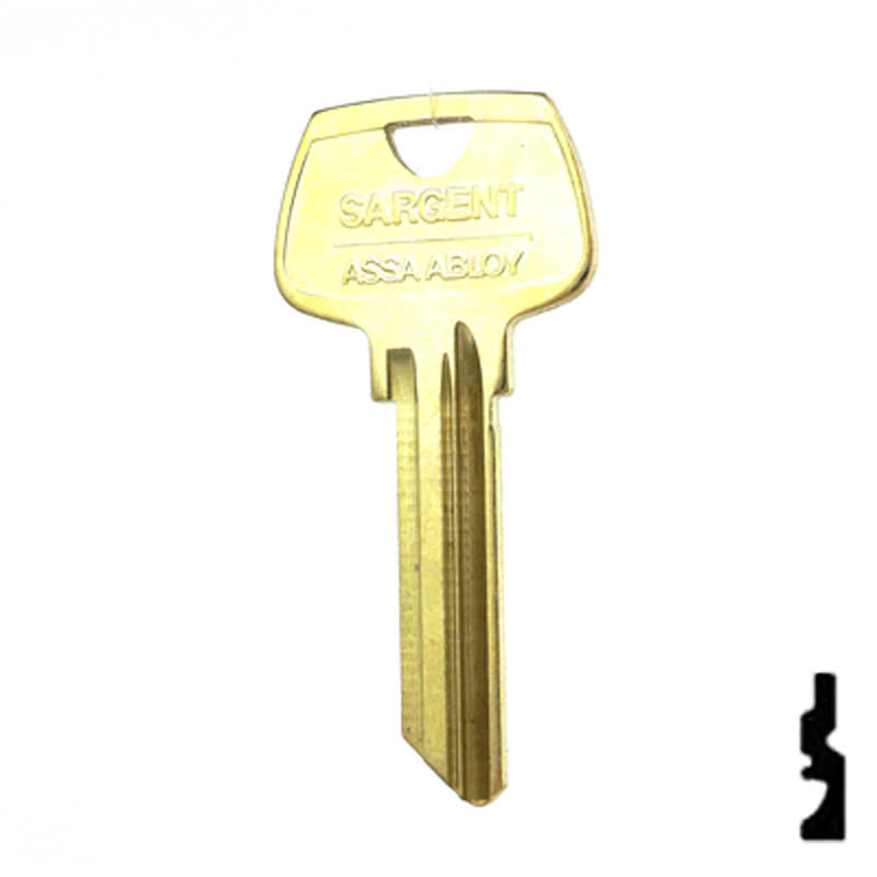 Uncut Key Blank | Sargent | O1007LG Residential-Commercial Key Ilco