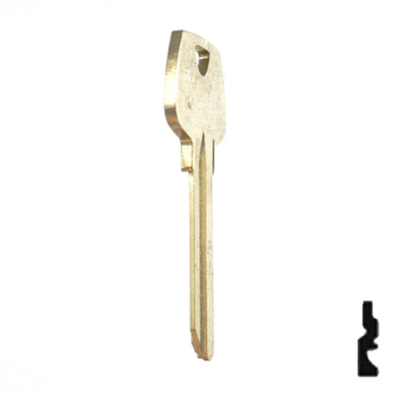 Uncut Key Blank | Sargent | O1007RG Residential-Commercial Key Ilco