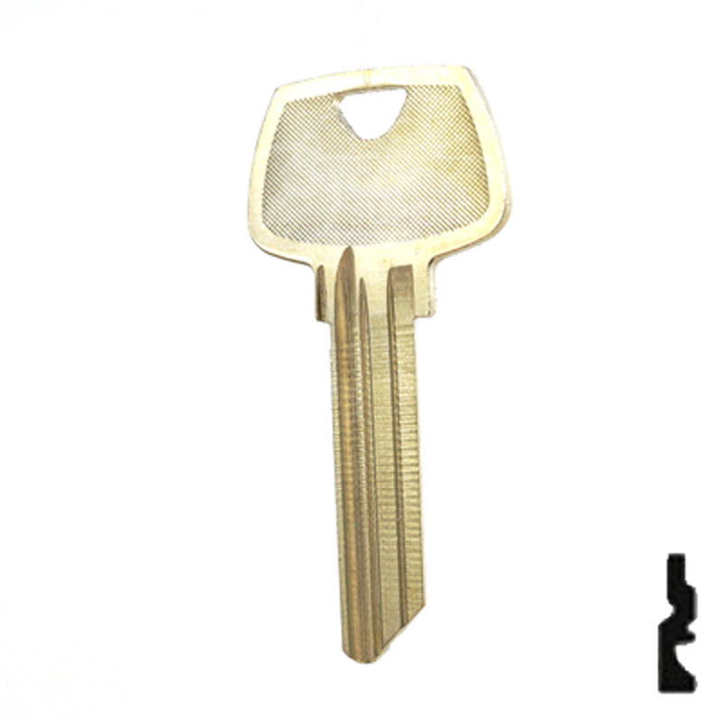 Uncut Key Blank | Sargent | O1007RG Residential-Commercial Key Ilco