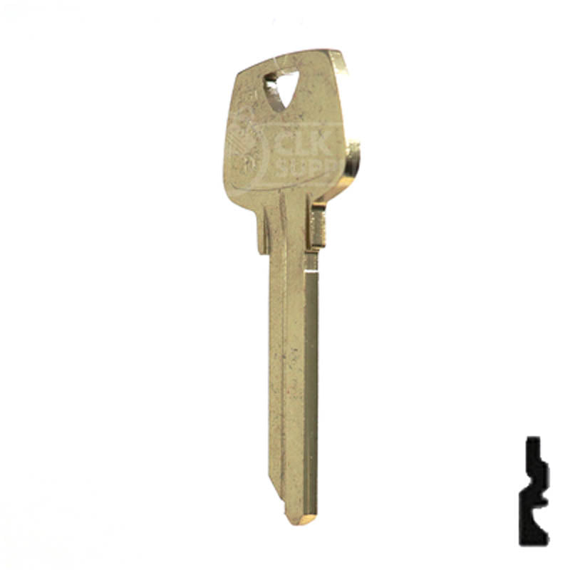 Uncut Key Blank | Sargent | O1007RG Residential-Commercial Key Ilco