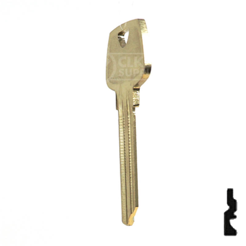 Uncut Key Blank | Sargent | O1007RG Residential-Commercial Key Ilco