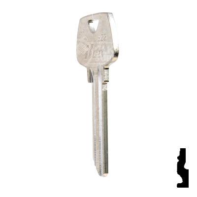 Uncut  Key Blank | Sargent | S22 Residential-Commercial Key Ilco