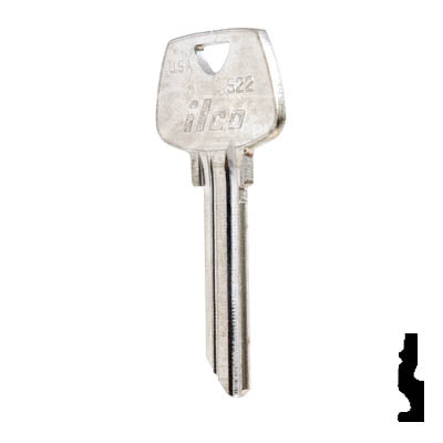 Uncut  Key Blank | Sargent | S22 Residential-Commercial Key Ilco