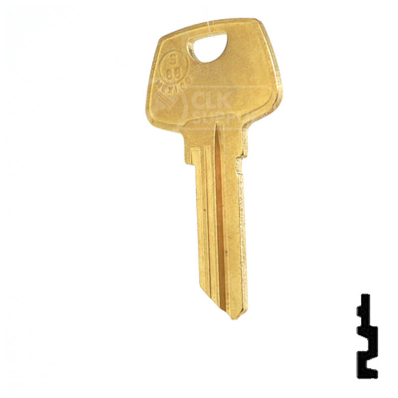 Uncut Key Blank | Sargent | S68, 1010N Residential-Commercial Key JMA USA