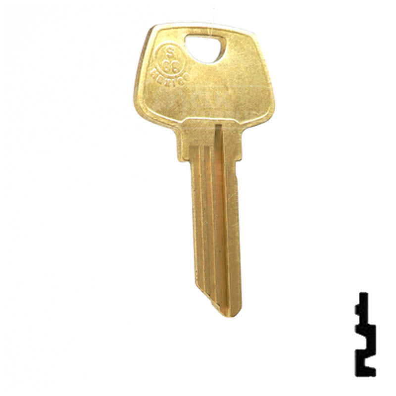 Uncut Key Blank | Sargent | S68, 1010N Residential-Commercial Key JMA USA