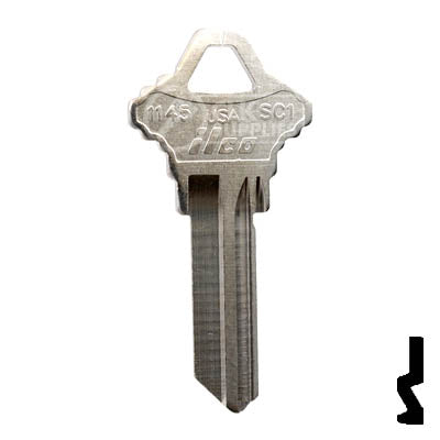 Uncut  Key Blank | Schlage | 1145, SC1 Residential-Commercial Key Ilco