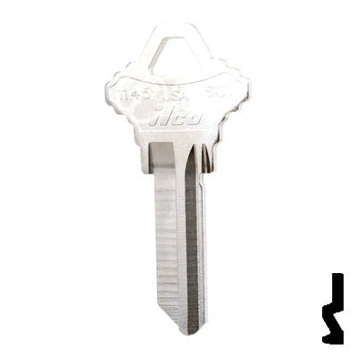 Uncut  Key Blank | Schlage | 1145, SC1 Residential-Commercial Key Ilco