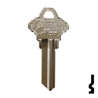 Uncut Key Blank | Schlage | 1145E, SC8 Residential-Commercial Key Ilco