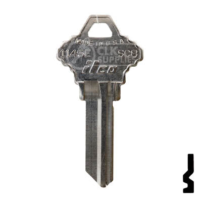 Uncut Key Blank | Schlage | 1145E, SC8