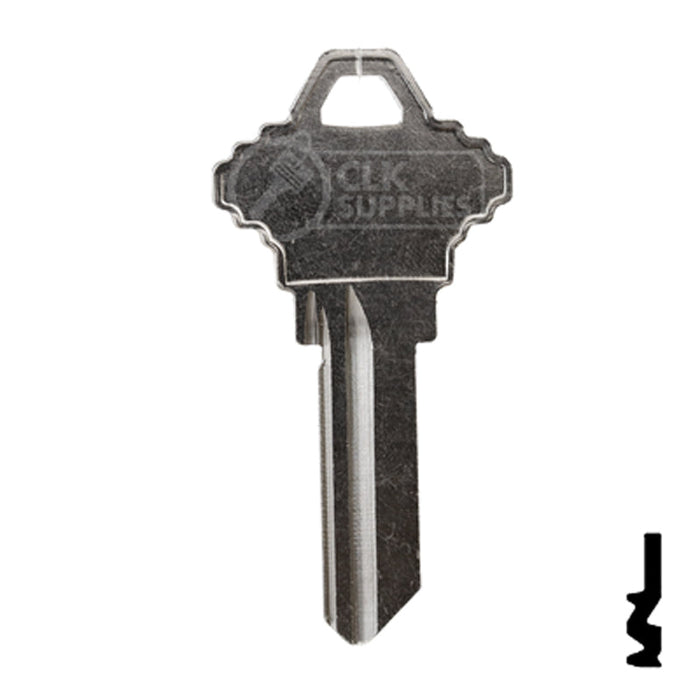 Uncut Key Blank | Schlage | 1145F, SC7 Residential-Commercial Key Ilco