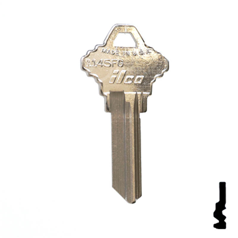 Uncut Key Blank | Schlage | 1145FG Residential-Commercial Key Ilco