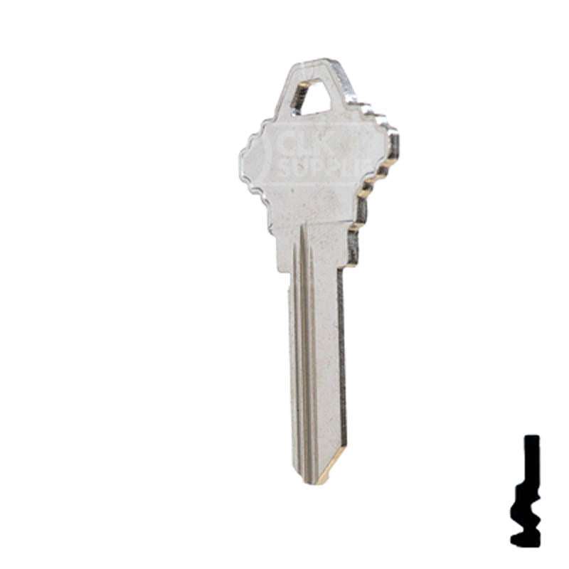 Uncut Key Blank | Schlage | 1145FG Residential-Commercial Key Ilco
