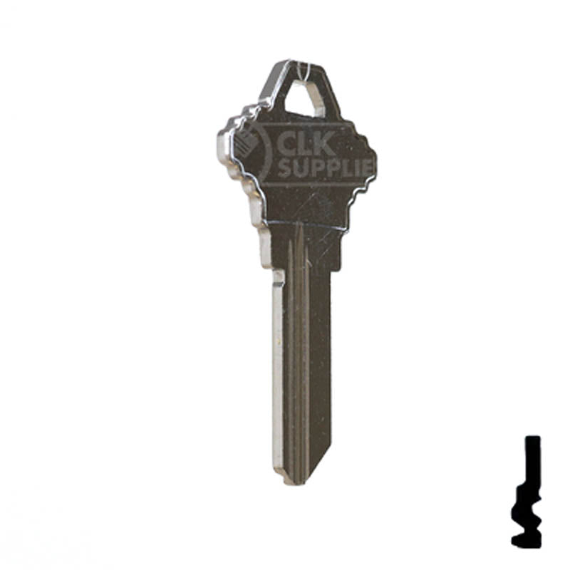 Uncut Key Blank | Schlage | 1145FG Residential-Commercial Key Ilco