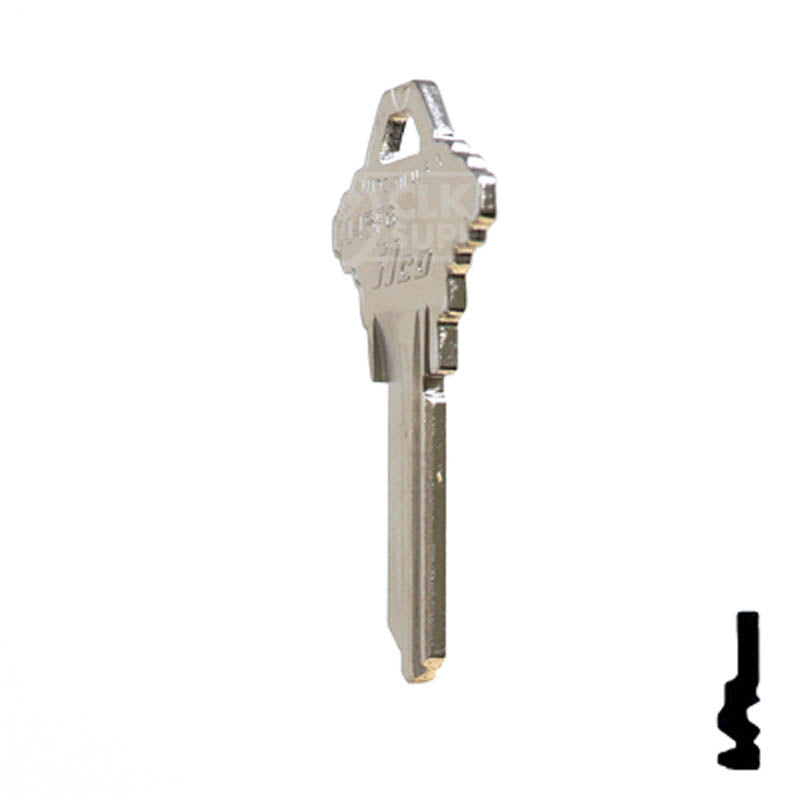 Uncut Key Blank | Schlage | 1145FG Residential-Commercial Key Ilco