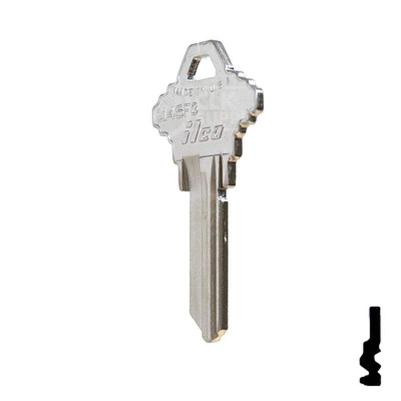 Uncut Key Blank | Schlage | 1145FG Residential-Commercial Key Ilco
