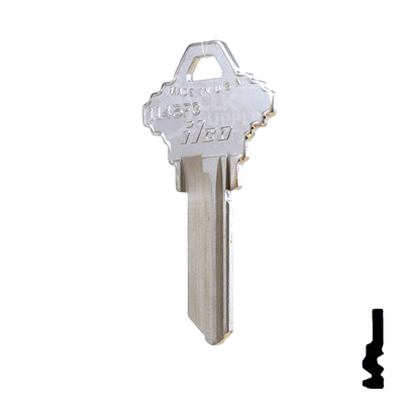 Uncut Key Blank | Schlage | 1145FG Residential-Commercial Key Ilco