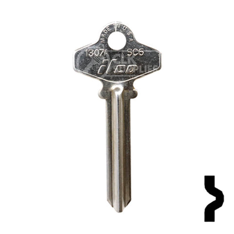 Uncut  Key Blank | Schlage | 1307A, SC6 Residential-Commercial Key Ilco