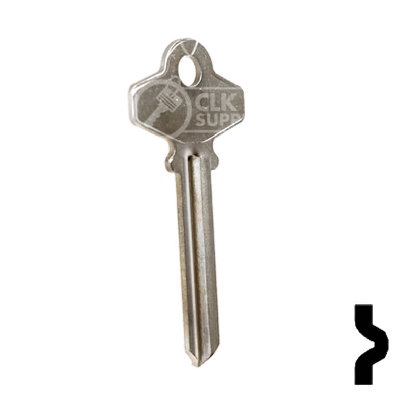 Uncut  Key Blank | Schlage | 1307A, SC6 Residential-Commercial Key Ilco