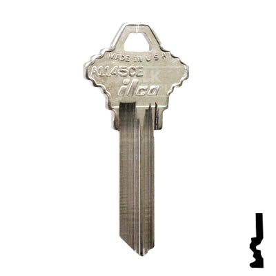 Uncut Key Blank | Schlage | A1145CE Residential-Commercial Key Ilco