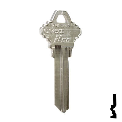 Uncut Key Blank | Schlage | A1145CE Residential-Commercial Key Ilco