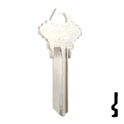 Uncut  Key Blank | Schlage | A1145E, SC9 Residential-Commercial Key Ilco